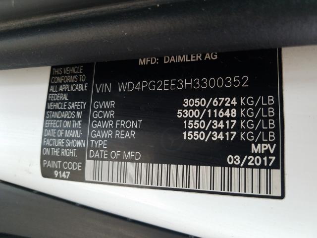 2017 MERCEDES-BENZ METRIS WD4PG2EE3H3300352