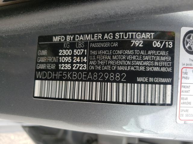 2014 MERCEDES-BENZ E 350 WDDHF5KB0EA829882