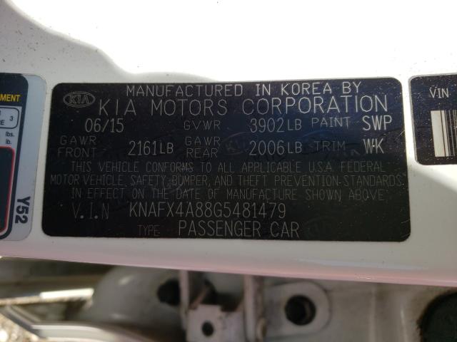 2016 KIA FORTE EX KNAFX4A88G5481479