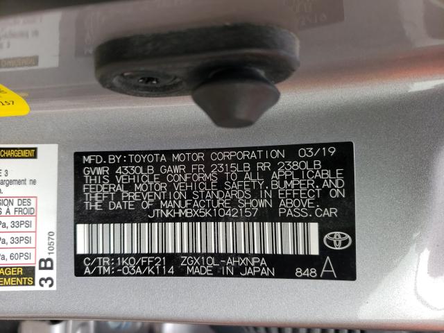 2019 TOYOTA C-HR XLE JTNKHMBX5K1042157