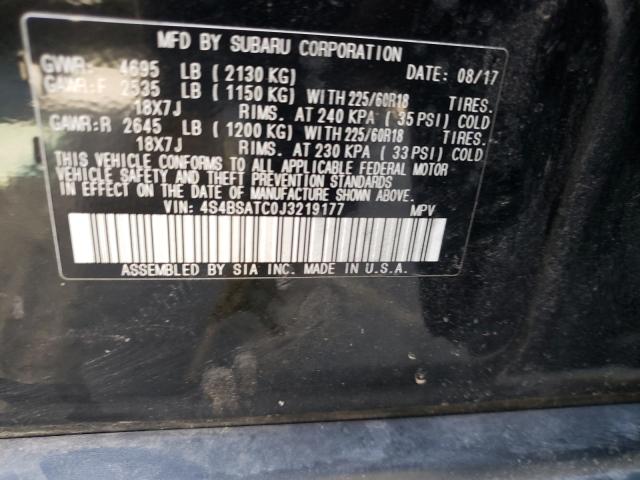 2018 SUBARU OUTBACK TO 4S4BSATC0J3219177