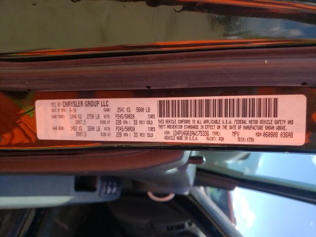 2010 DODGE NITRO HEAT 1D4PU4GK2AW175336