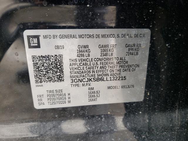 2020 CHEVROLET TRAX 1LS 3GNCJKSB6LL132215