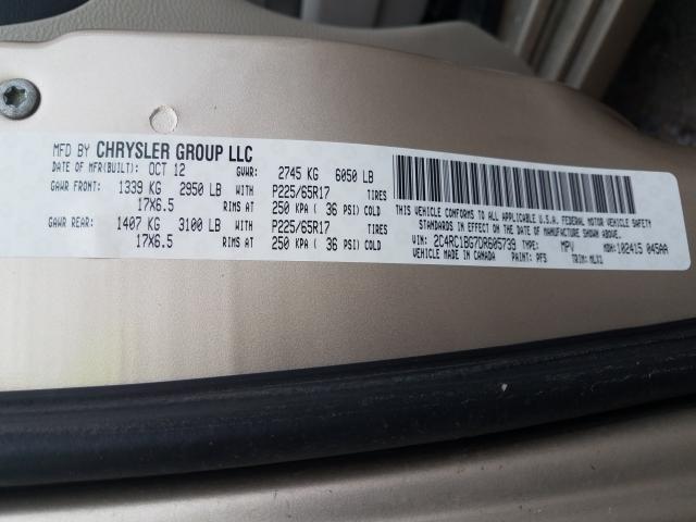 2013 CHRYSLER TOWN & COU 2C4RC1BG7DR605739