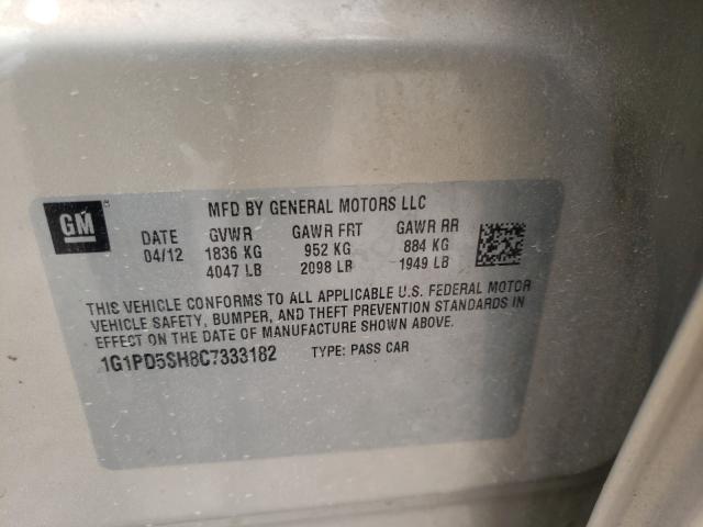 2012 CHEVROLET CRUZE LS 1G1PD5SH8C7333182
