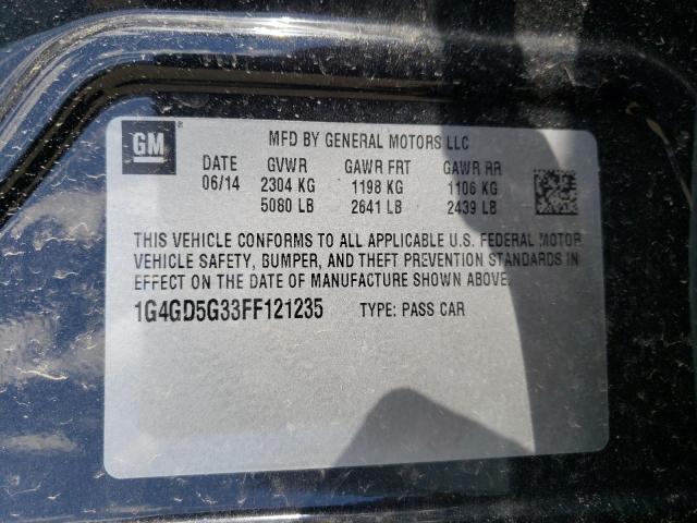 2015 BUICK LACROSSE P 1G4GD5G33FF121235