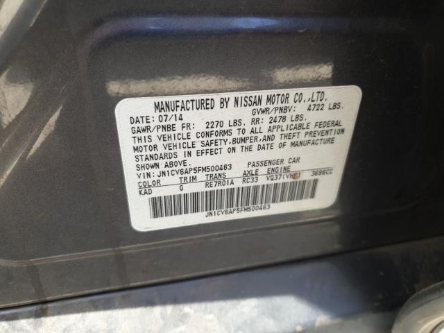 2015 INFINITI Q40 JN1CV6AP5FM500463