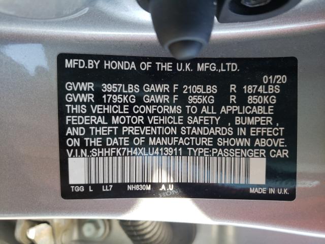 2020 HONDA CIVIC SPOR SHHFK7H4XLU413911