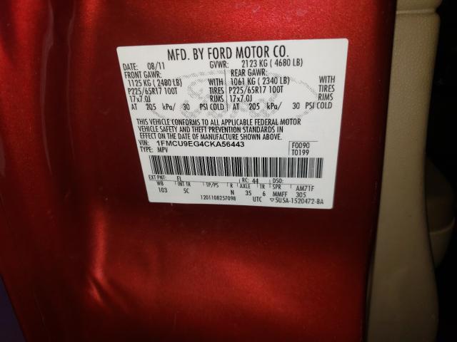 2012 FORD ESCAPE LIM 1FMCU9EG4CKA56443