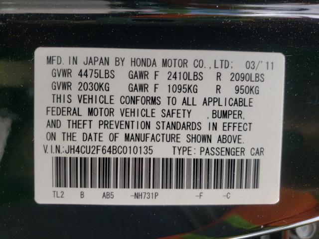 2011 ACURA TSX JH4CU2F64BC010135