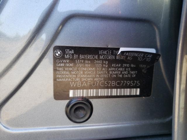 2011 BMW 535 XI WBAFU7C52BC779575