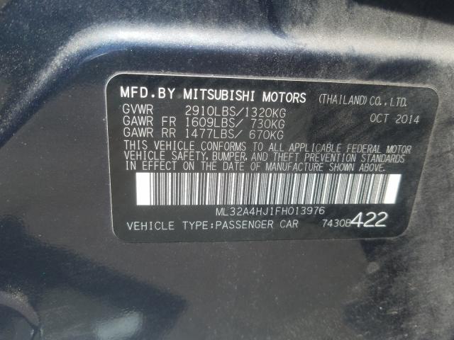 2015 MITSUBISHI MIRAGE ES ML32A4HJ1FH013976