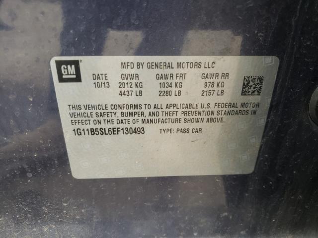 2014 CHEVROLET MALIBU LS 1G11B5SL6EF130493