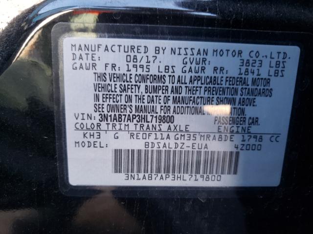 2017 NISSAN SENTRA S 3N1AB7AP3HL719800