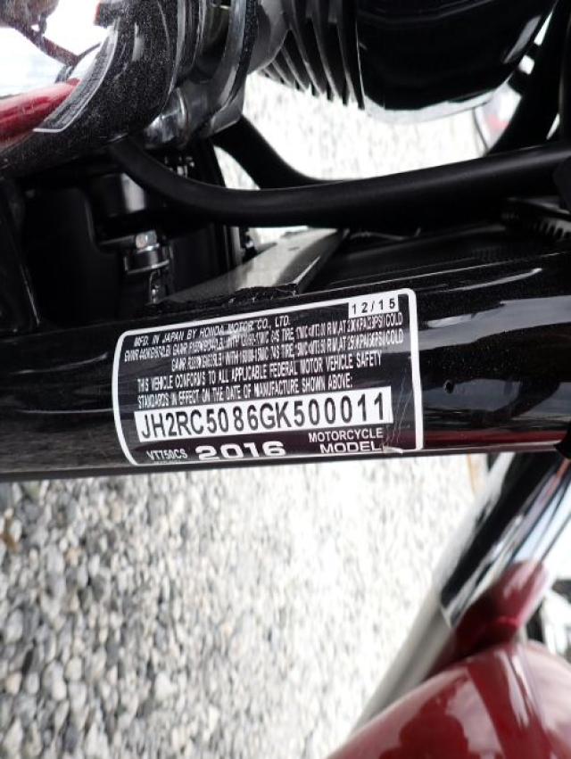 2016 HONDA VT750 CS JH2RC5086GK500011
