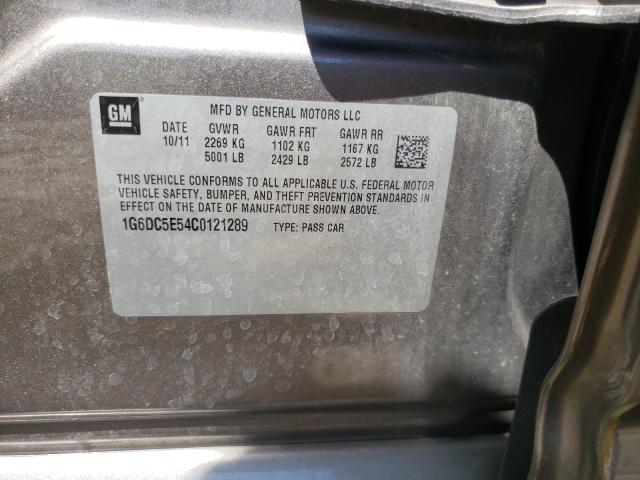 2012 CADILLAC CTS 1G6DC5E54C0121289
