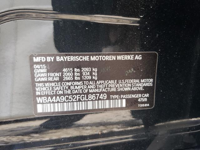 2015 BMW 428 I GRAN WBA4A9C52FGL86749