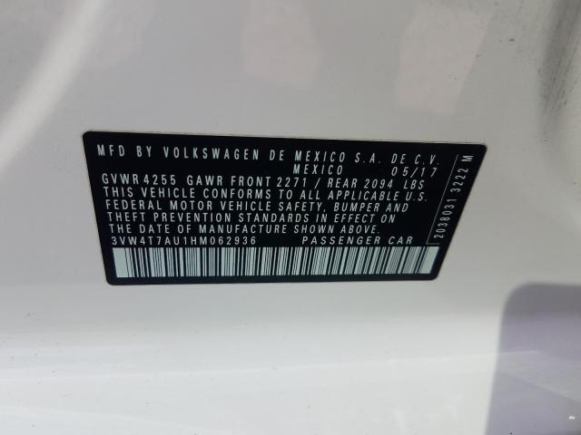 2017 VOLKSWAGEN GTI S 3VW4T7AU1HM062936