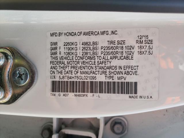 2016 ACURA RDX ADVANC 5J8TB4H75GL021095