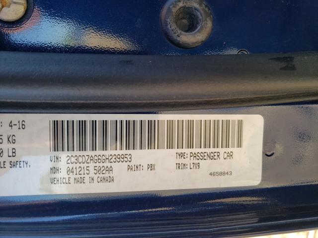 2016 DODGE CHALLENGER 2C3CDZAG6GH239953