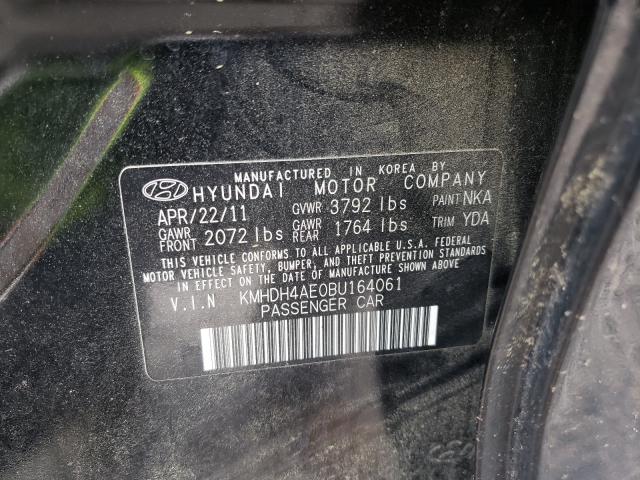 2011 HYUNDAI ELANTRA GL KMHDH4AE0BU164061