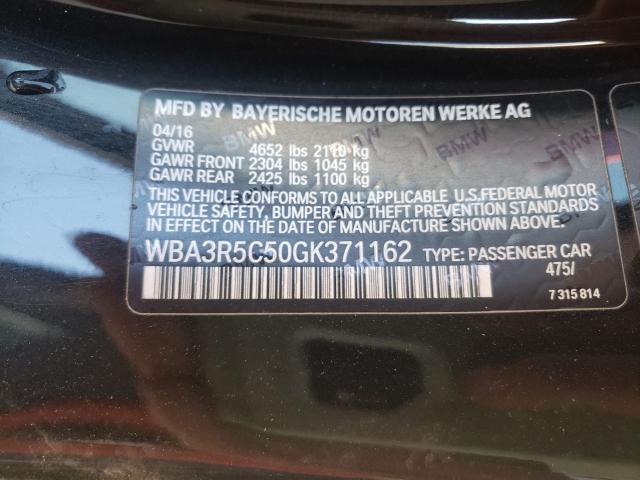 VIN WBA3R5C50GK371162 2016 BMW 4 Series, 435 XI no.10