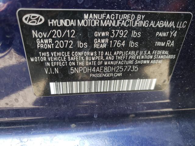 2013 HYUNDAI ELANTRA GL 5NPDH4AE8DH257735