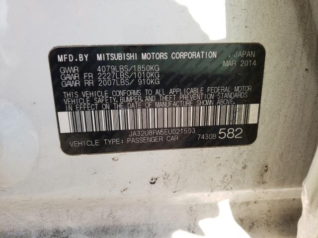 2014 MITSUBISHI LANCER GT JA32U8FW5EU021593