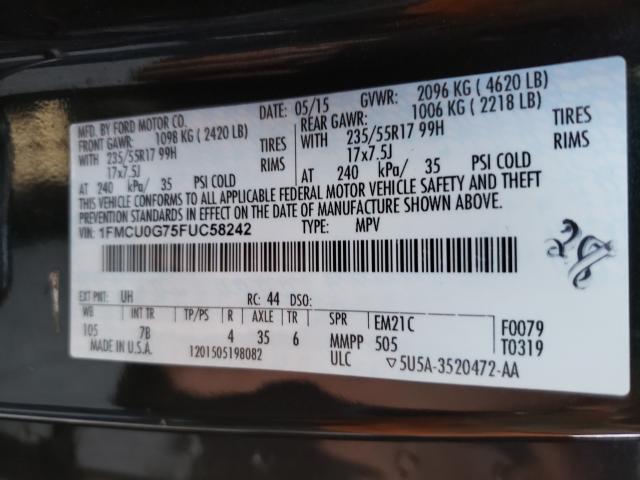 2015 FORD ESCAPE 1FMCU0G75FUC58242