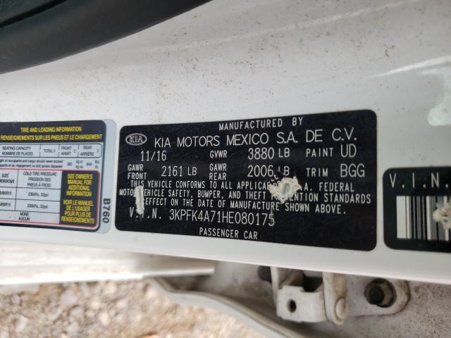 2017 KIA FORTE LX 3KPFK4A71HE080175