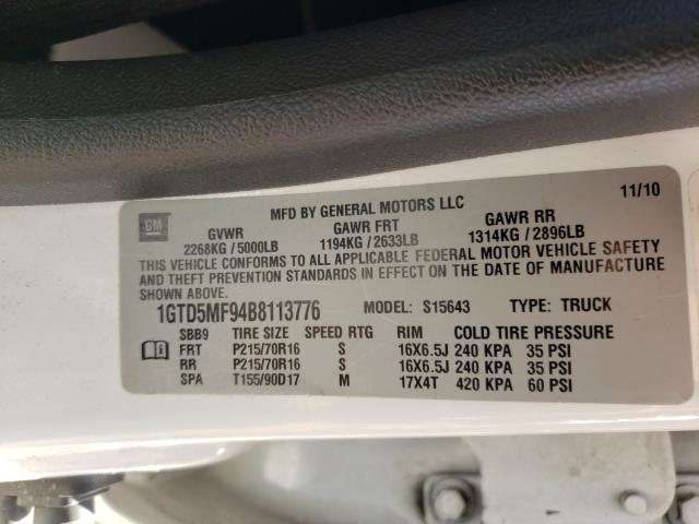 2011 GMC CANYON SLE 1GTD5MF94B8113776