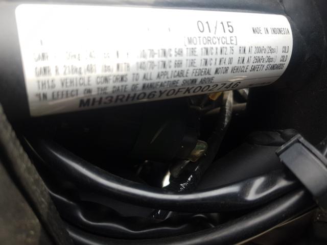 2015 YAMAHA YZFR3 MH3RH06Y0FK002746