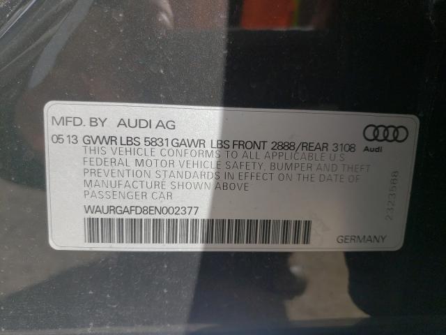2014 AUDI A8 L QUATT WAURGAFD8EN002377