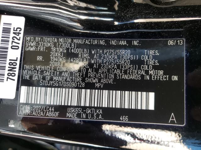 2013 TOYOTA SEQUOIA LI 5TDJY5G17DS090128