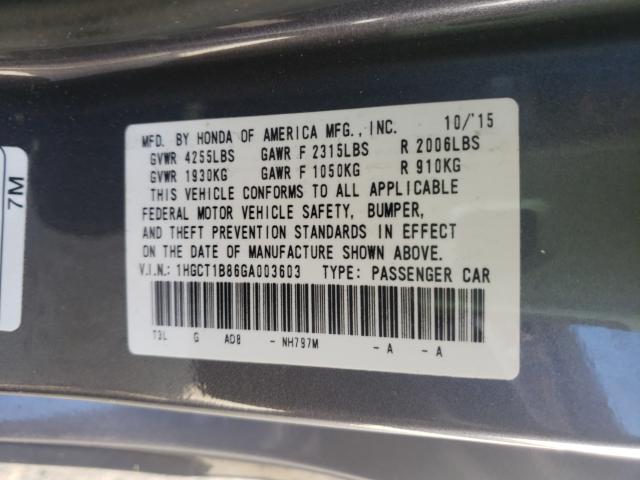 2016 HONDA ACCORD EXL 1HGCT1B86GA003603
