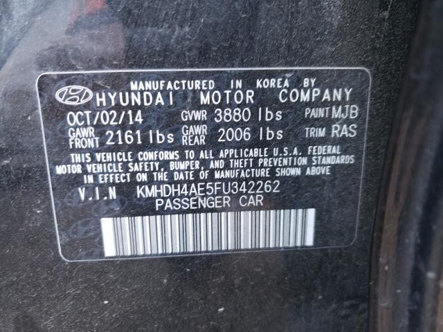2015 HYUNDAI ELANTRA SE KMHDH4AE5FU342262