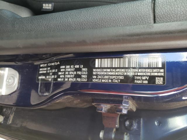 2016 JEEP RENEGADE L ZACCJBBT3GPE31563