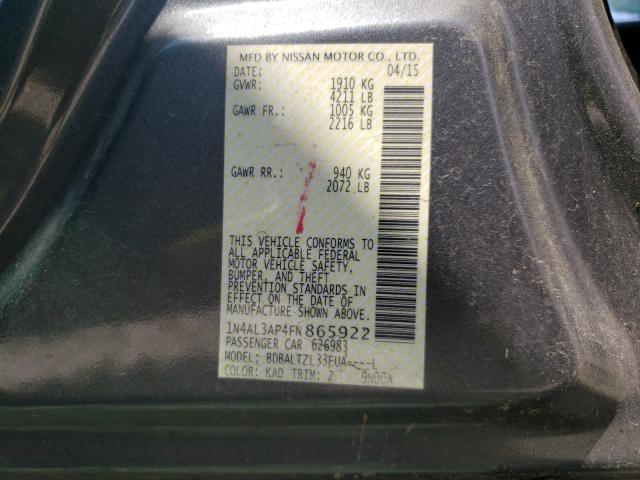 2015 NISSAN ALTIMA 2.5 1N4AL3AP4FN865922