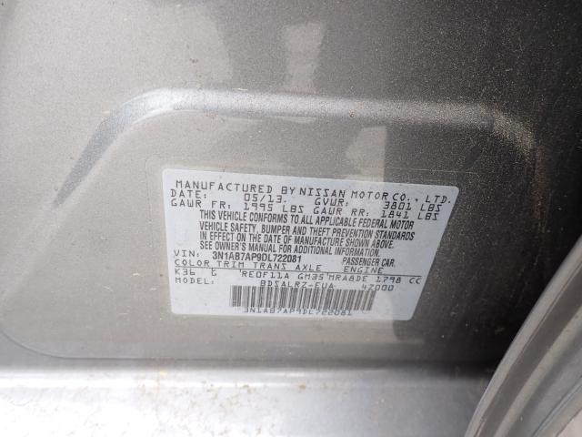 2013 NISSAN SENTRA S 3N1AB7AP9DL722081