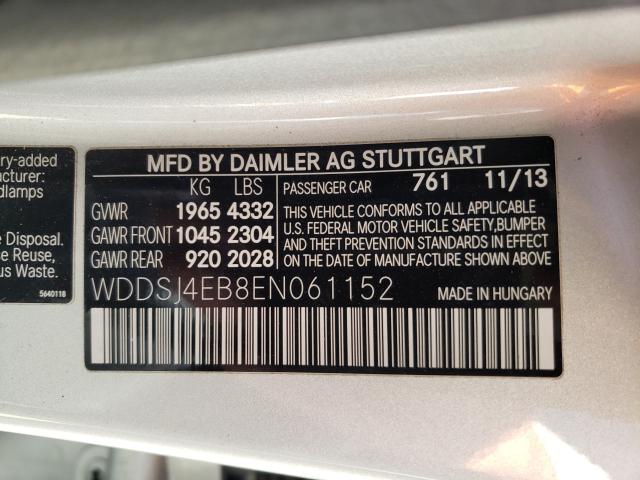 2014 MERCEDES-BENZ CLA 250 WDDSJ4EB8EN061152