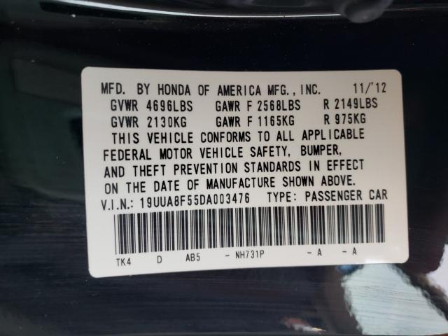 2013 ACURA TL TECH 19UUA8F55DA003476