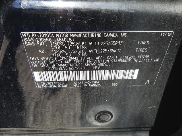 2017 TOYOTA RAV4 LE 2T3BFREV0HW572578
