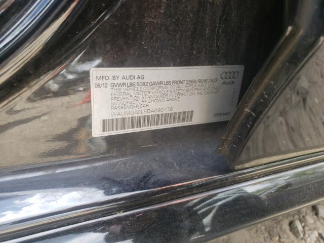 2013 AUDI S4 PRESTIG WAUMGAFL5DA090778
