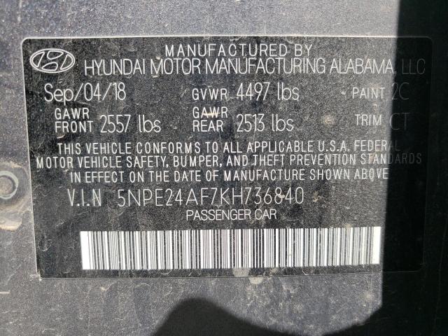 2019 HYUNDAI SONATA SE 5NPE24AF7KH736840
