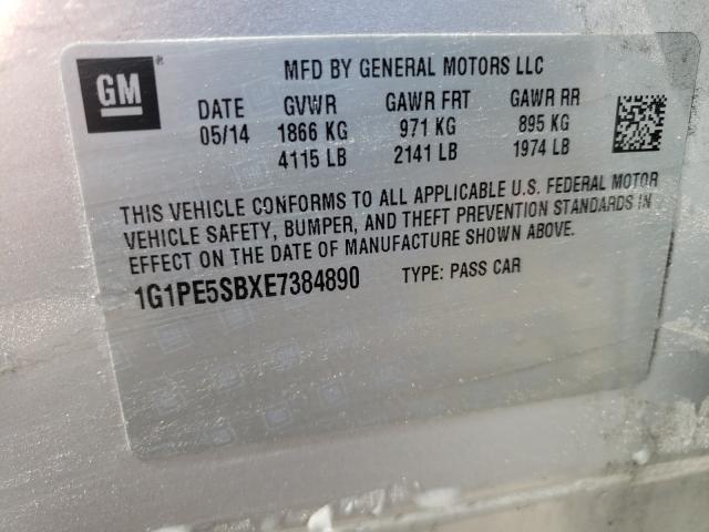 2014 CHEVROLET CRUZE LT 1G1PE5SBXE7384890