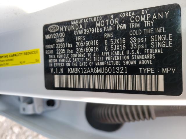 2021 HYUNDAI KONA SE KM8K12AA6MU601321