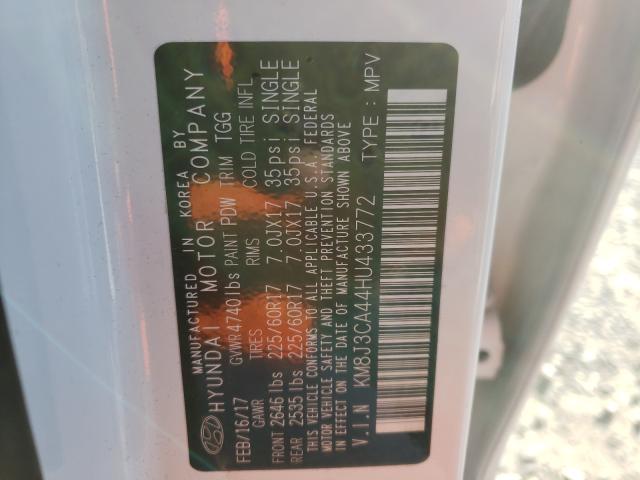 2017 HYUNDAI TUCSON KM8J3CA44HU433772