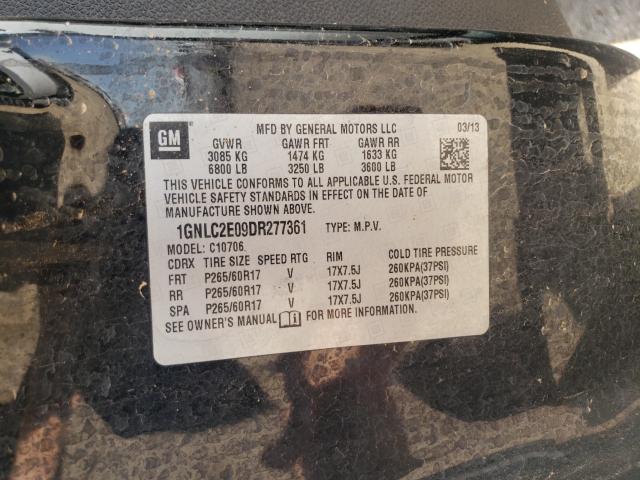 2013 CHEVROLET TAHOE POLI 1GNLC2E09DR277361