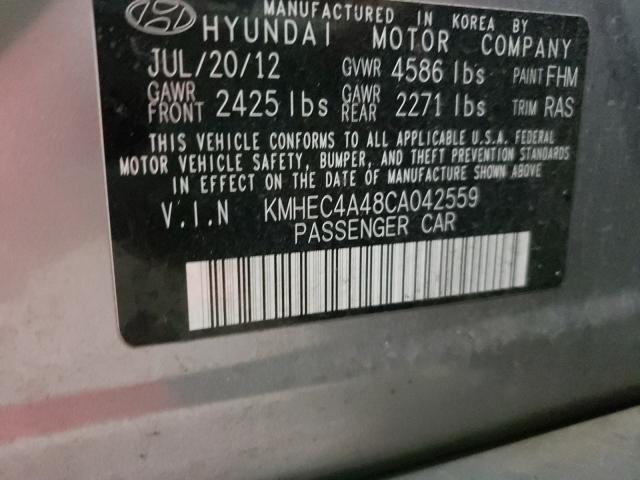 2012 HYUNDAI SONATA HYB KMHEC4A48CA042559