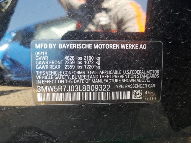 2020 BMW 330XI 3MW5R7J03L8B09322